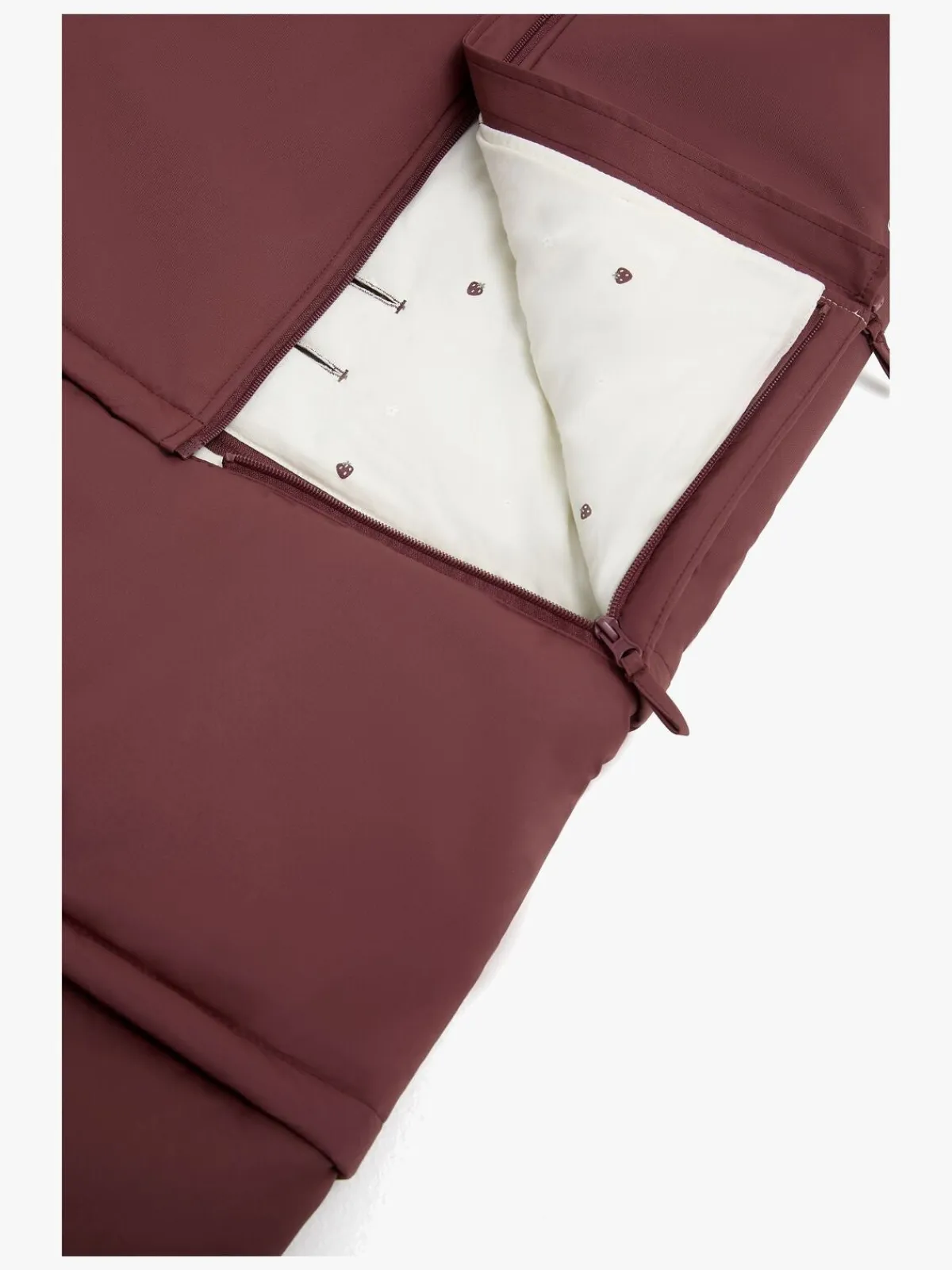 Beemoo Light Kørepose inkl. Forlængerdel, Maroon Berry