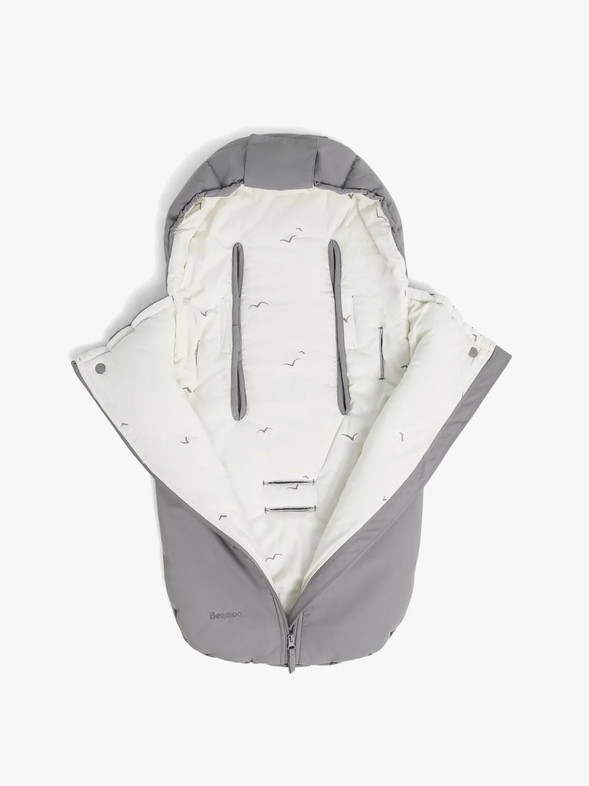 Køreposer|Beemoo Light Minikørepose, Grey Swallow Grå