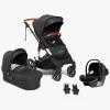 Beemoo Vognpakker-Maxi 4 Duovogn inkl. Route i-Size Autostol Baby, Black/Black Stone
