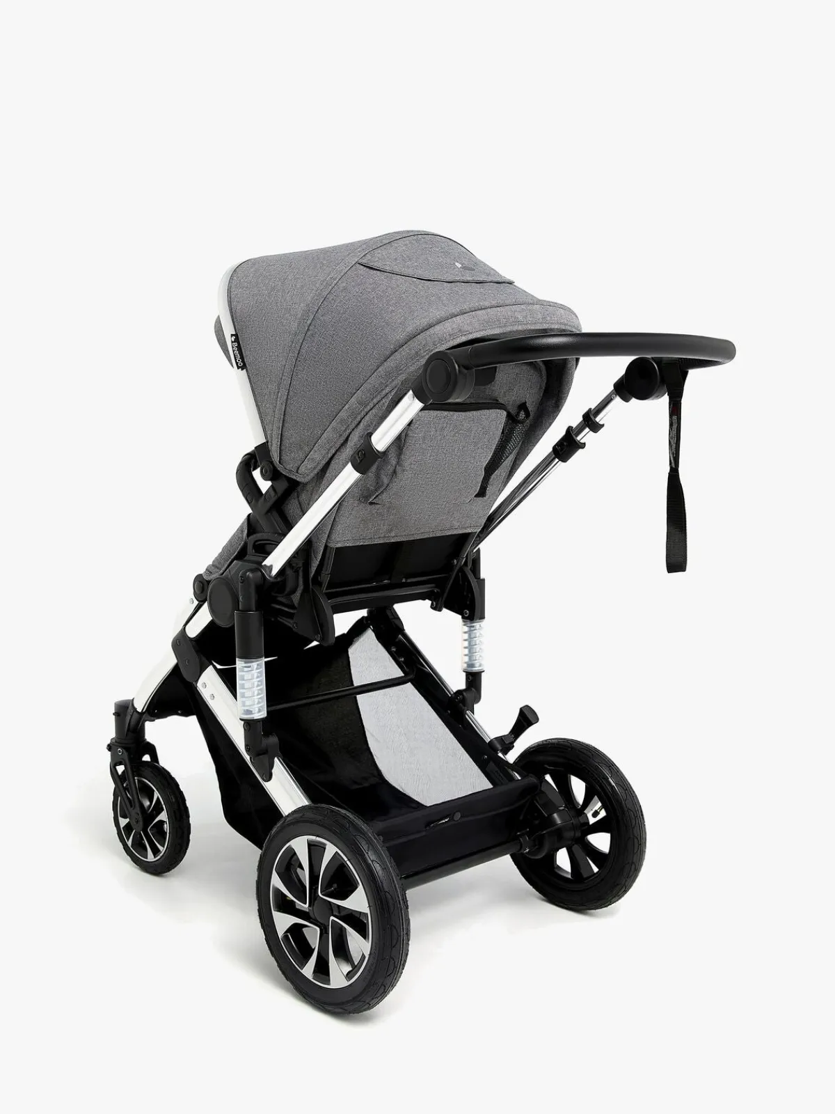 Klapvogne|Beemoo Maxi 4 Klapvogn, Grey/Silver Sort