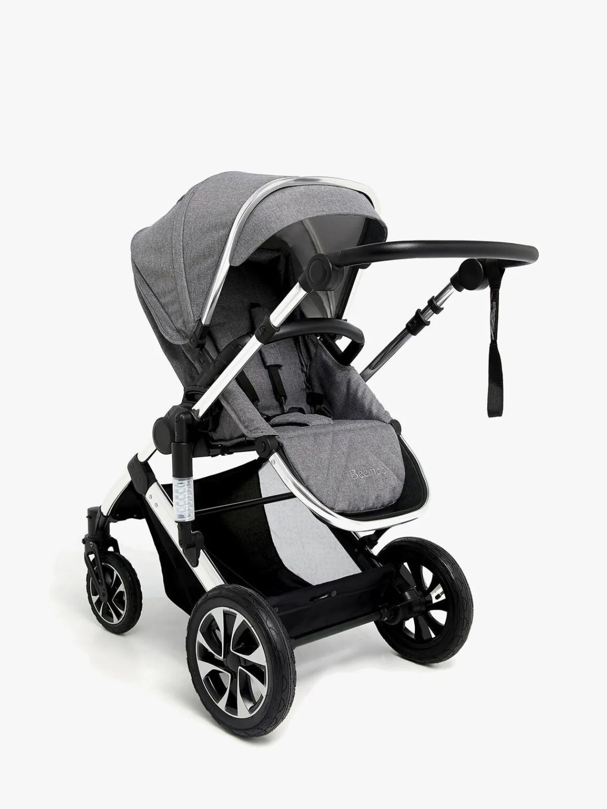 Klapvogne|Beemoo Maxi 4 Klapvogn, Grey/Silver Sort