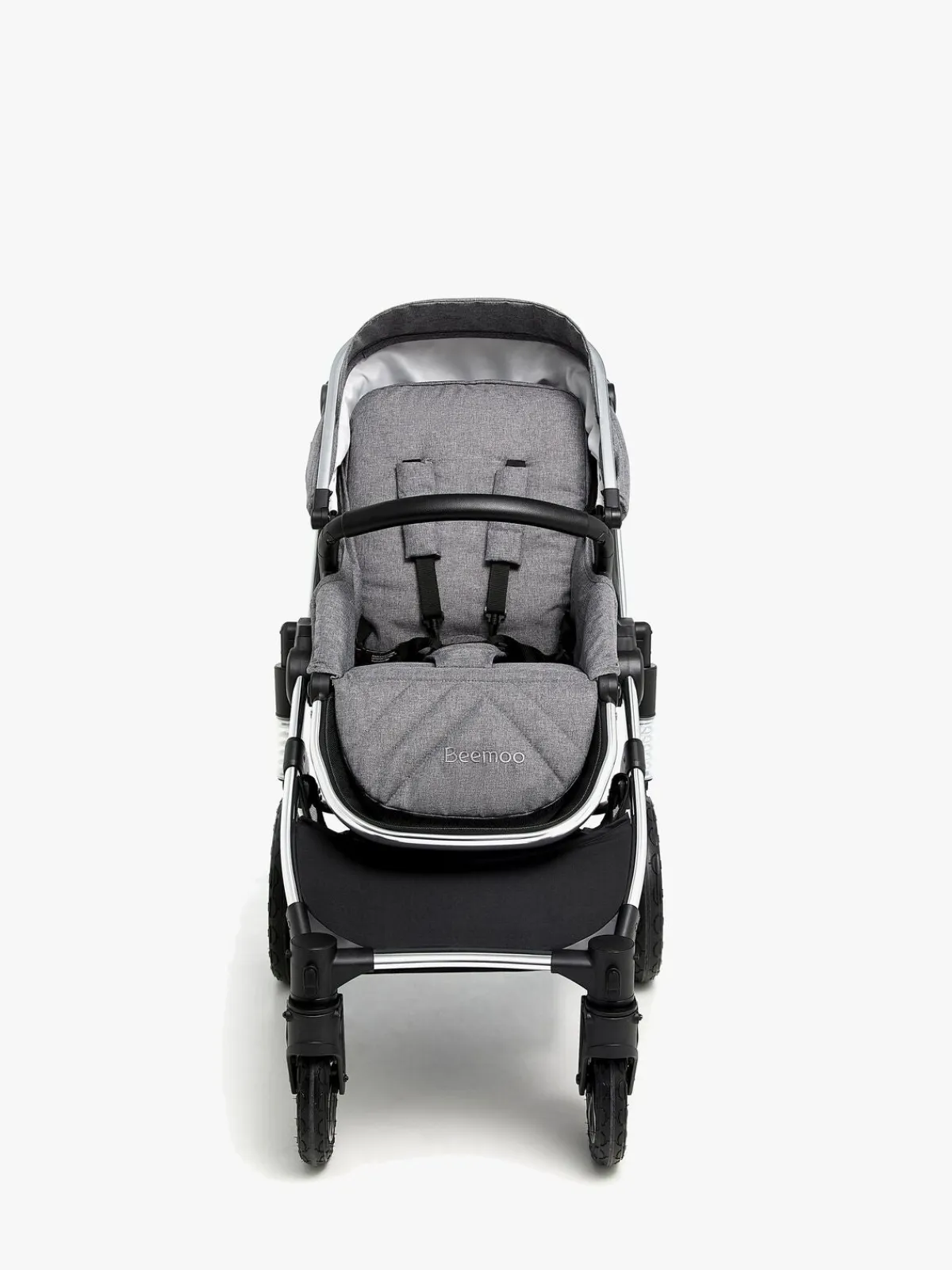 Klapvogne|Beemoo Maxi 4 Klapvogn, Grey/Silver Sort