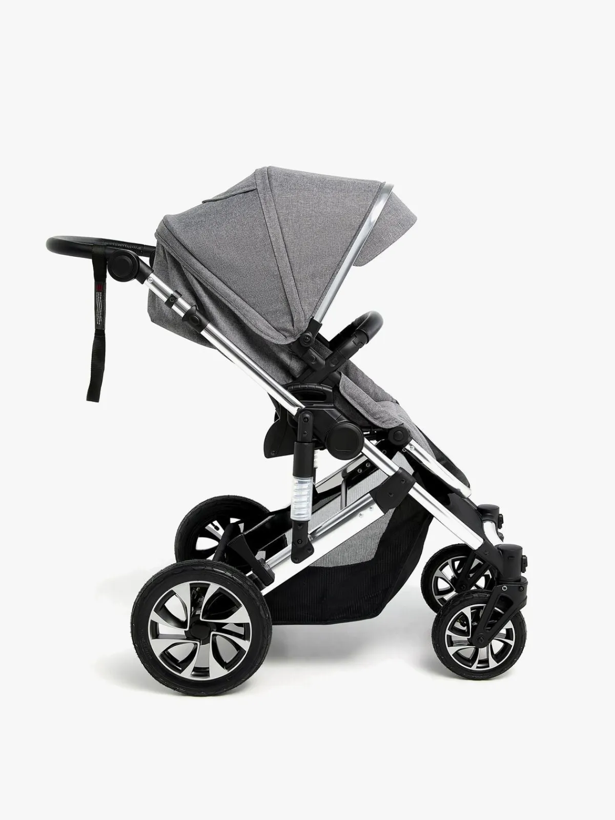 Klapvogne|Beemoo Maxi 4 Klapvogn, Grey/Silver Sort