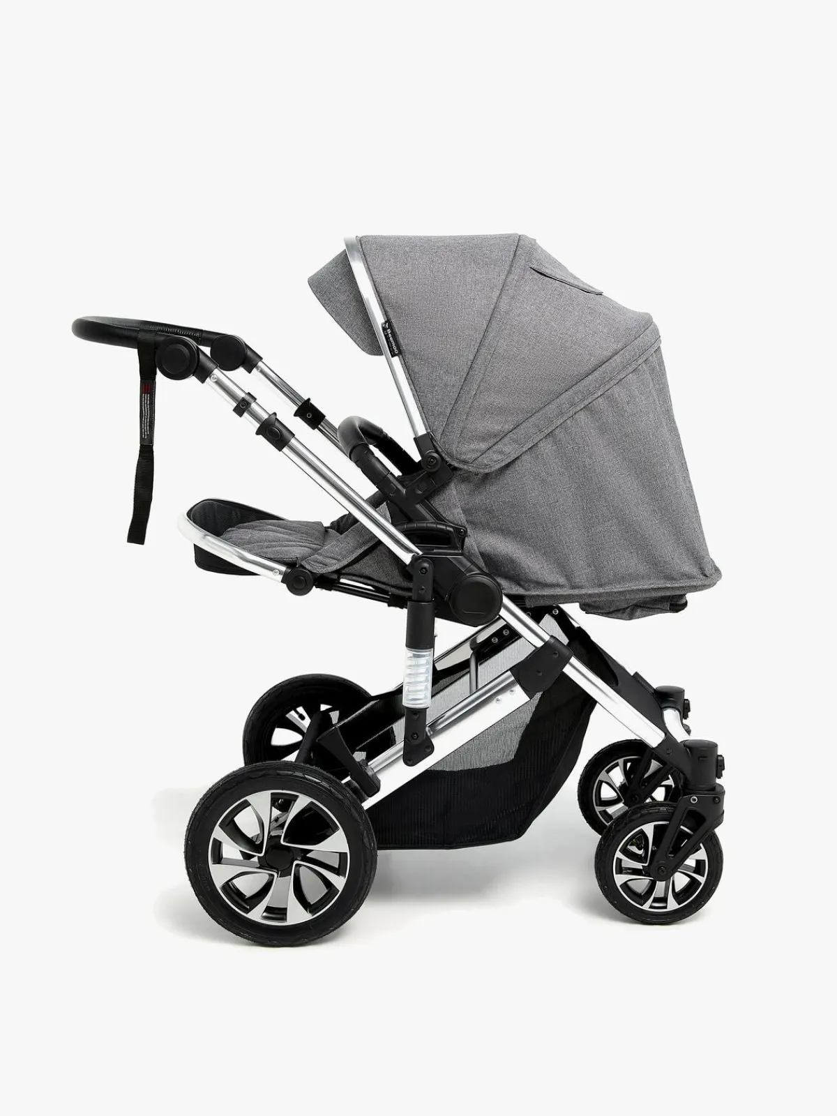 Klapvogne|Beemoo Maxi 4 Klapvogn, Grey/Silver Sort