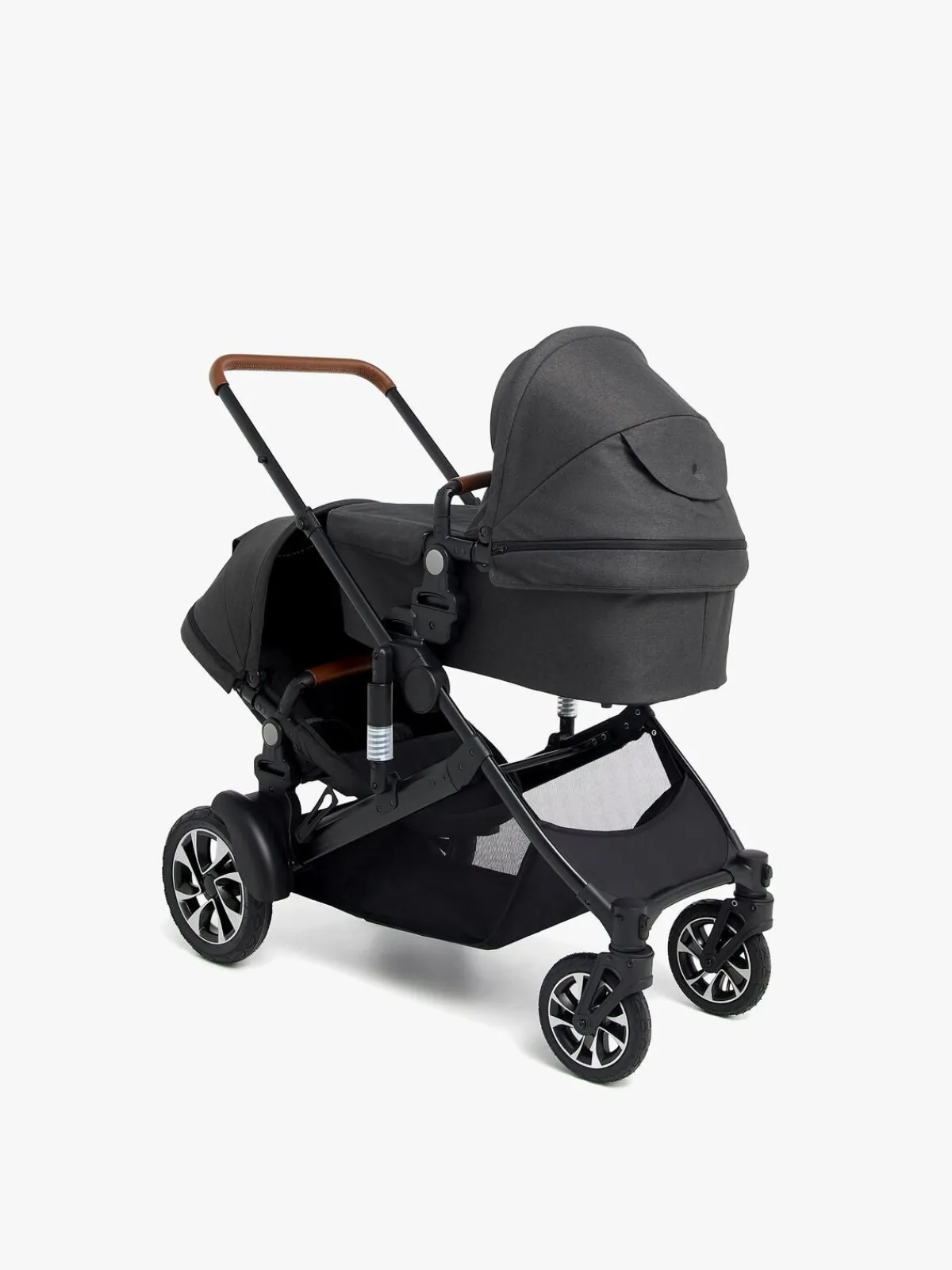 Beemoo Maxi 4 Twin Søskendevogn, Black/Black