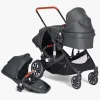 Beemoo Maxi 4 Twin Søskendevogn inkl. Søskendeklapvognsdel, Black/Black
