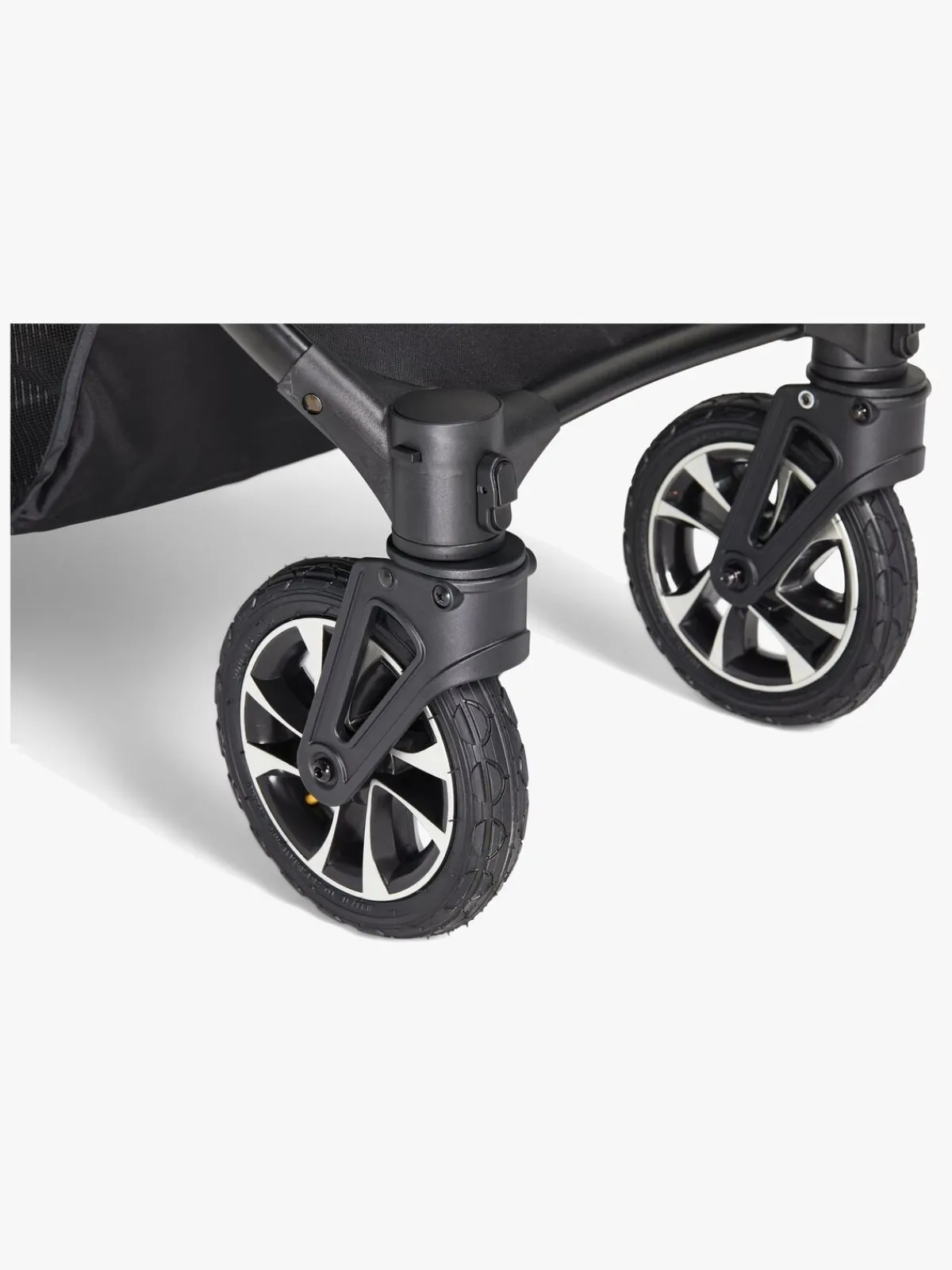 Beemoo Maxi 4 Twin Søskendevogn inkl. Søskendeklapvognsdel, Black/Black