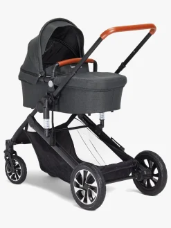 Beemoo Maxi 4 Twin Søskendevogn inkl. Søskendeklapvognsdel, Black/Black