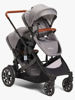 Vogndele|Beemoo Maxi 4 Twin Søskendesæde Grey Melange/Black Grå