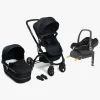 Beemoo Vognpakker-Move Duo Kombivogn inkl. Maxi-Cosi CabrioFix i-Size Autostol Baby & Base, Black