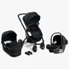 Beemoo Vognpakker-Move Duo Kombivogn inkl. Route i-Size Autostol Baby, Black/Black Stone