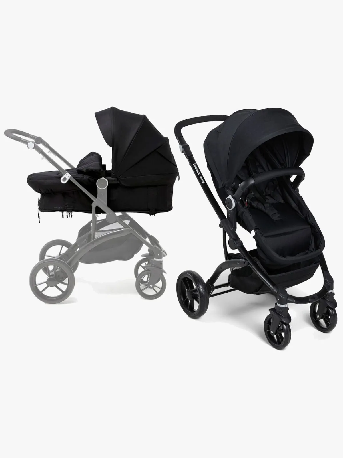 Beemoo Move 2-in-1 Kombivogn, Black