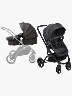 Beemoo Move 2-in-1 Kombivogn inkl. Route i-Size Autostol Baby, Asphalt/Mineral Grey
