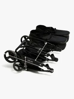 Søskendevogne|Beemoo Move Twin 2-in-1 Søskendevogn, Black Sort