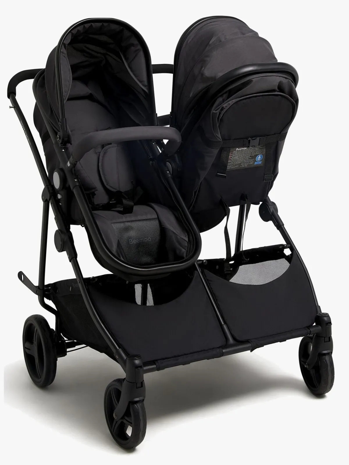 Beemoo Move Twin 2-in-1 Søskendevogn, Asphalt