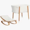 Børn Beemoo Børnesenge & Tilbehør-Nordic Tremmeseng & Skråstol, White/Wood