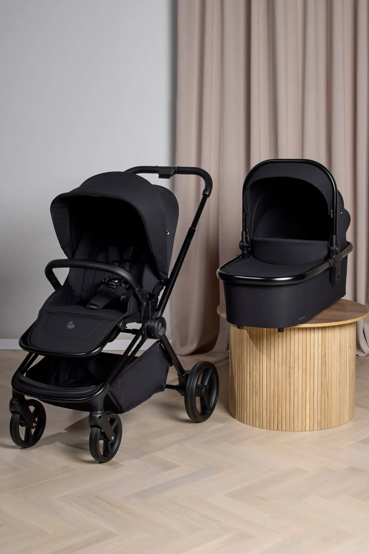 Beemoo Duo- & Kombivogne-One Duovogn, All Black