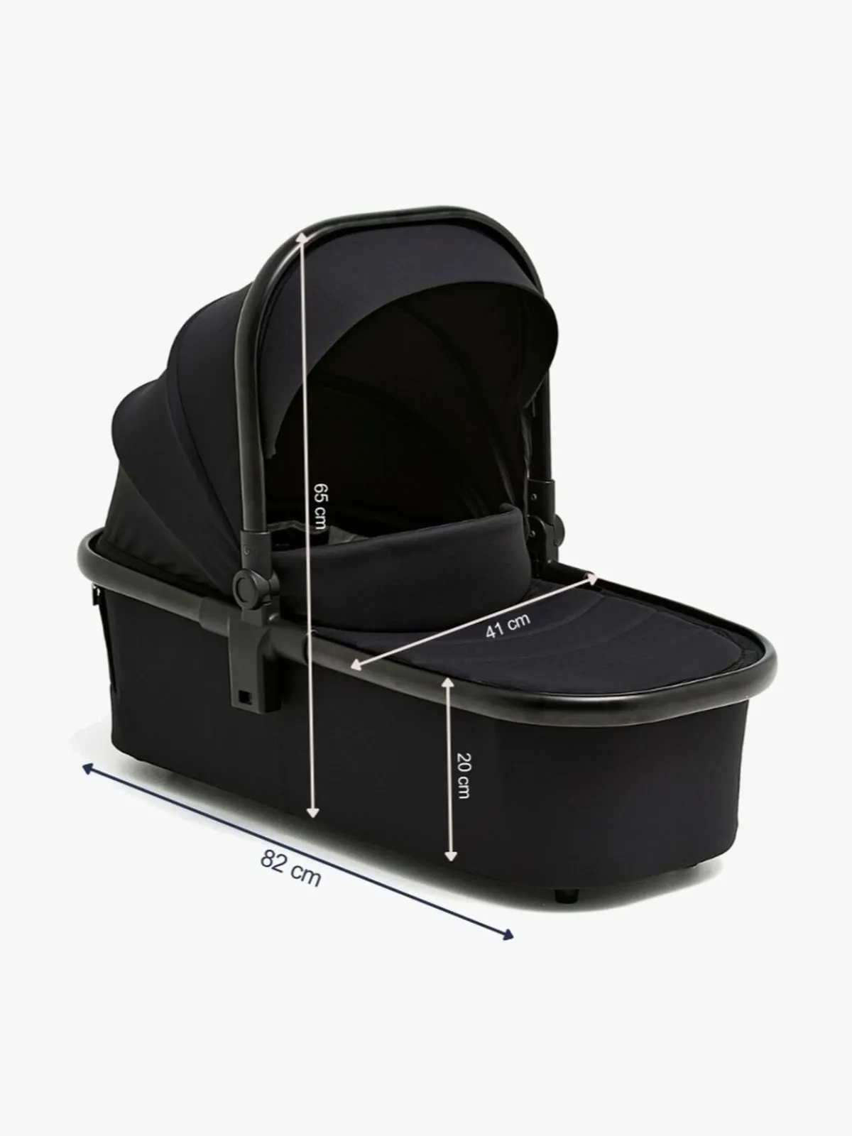 Beemoo Duo- & Kombivogne-One Duovogn, All Black