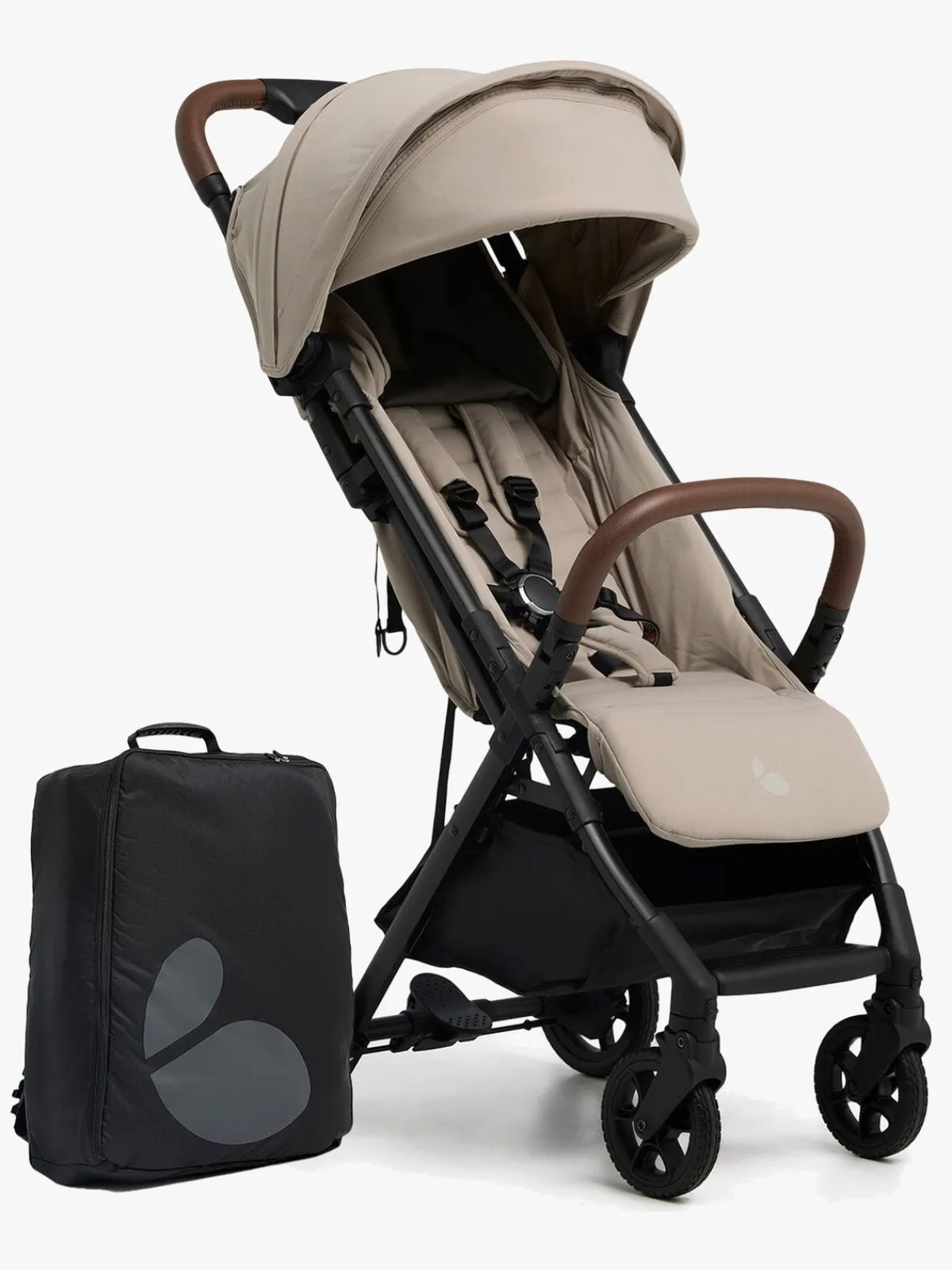 Beemoo Pro Airway Klapvogn inkl. Padded Transporttaske, Latte Beige
