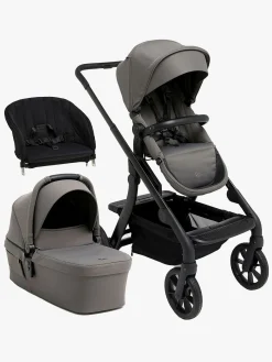 Duo- & Kombivogne|Beemoo Pro Max Duovogn inkl. Toddler seat, Mocha Grey