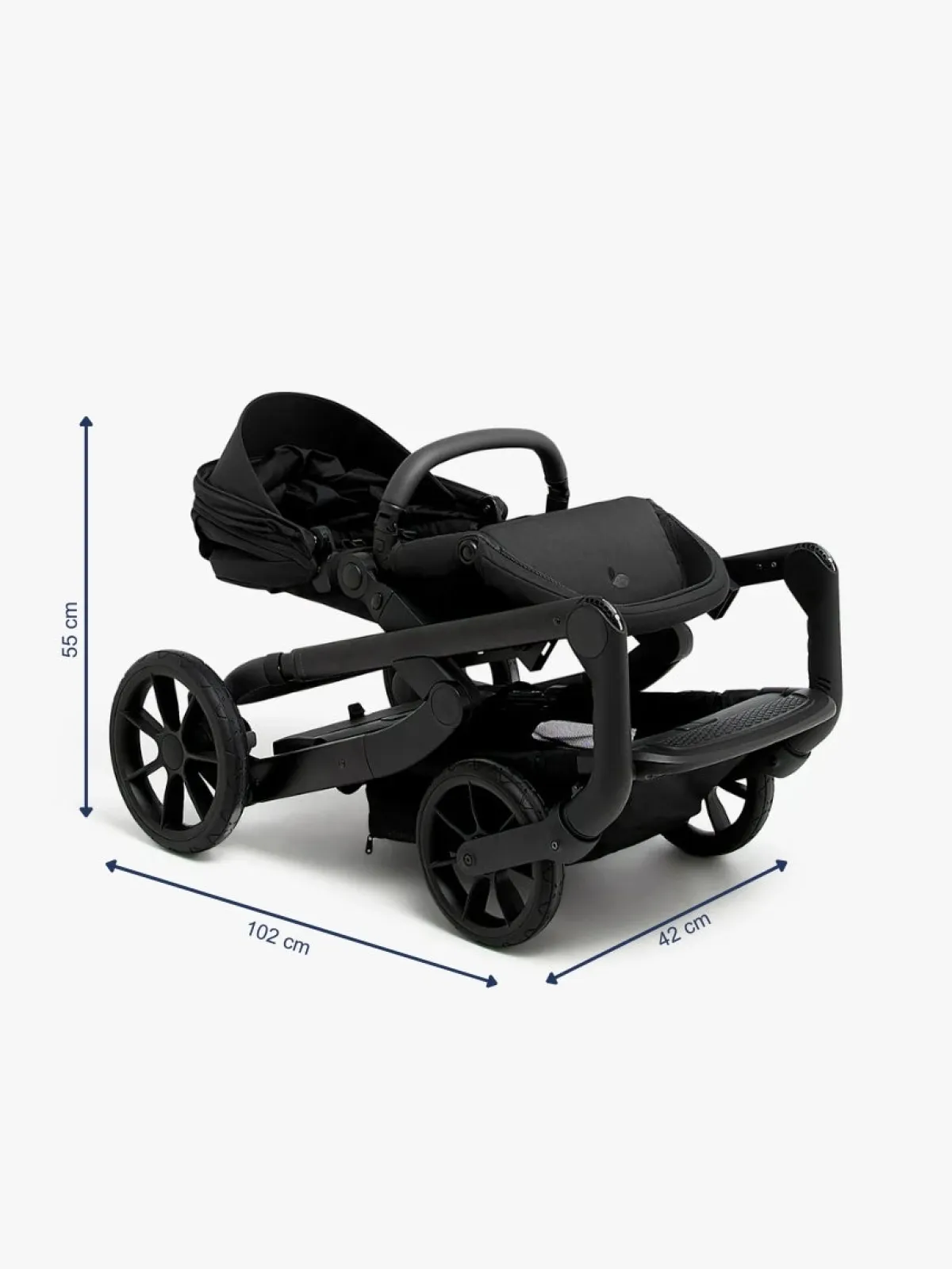 Klapvogne|Beemoo Pro Max Klapvogn, Black Sort