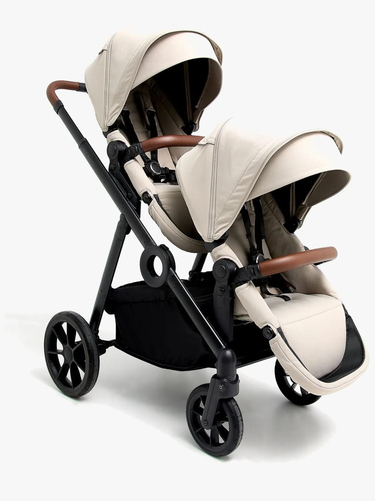 Vogndele|Beemoo Pro Max/Pro Multi 2 Søskendesæde, Latte Beige