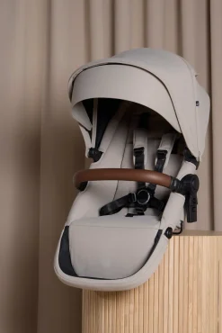 Beemoo Pro Max Søskendevogn inkl. Liggedele, Latte Beige