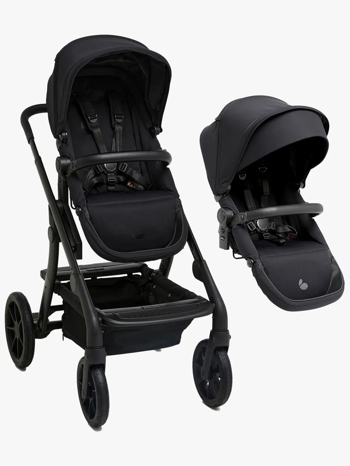 Beemoo Pro Max Søskendevogn, Coffee Black