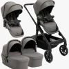 Beemoo Pro Max Søskendevogn inkl. Liggedele, Mocha Grey