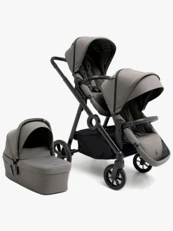 Søskendevogne|Beemoo Pro Multi 2 Søskendevogn inkl. Liggedel, Mocha Grey