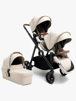 Søskendevogne|Beemoo Pro Multi 2 Søskendevogn inkl. Liggedel, Latte Beige