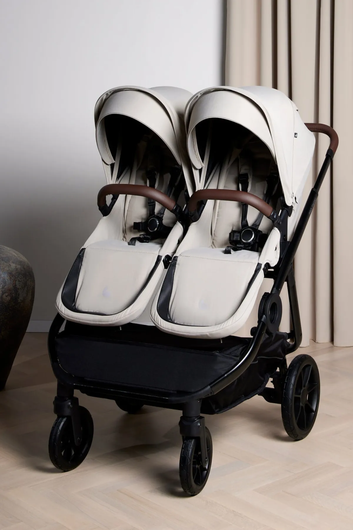 Søskendevogne|Beemoo Pro Twin 2 Søskendevogn, Latte Beige