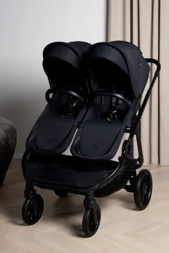 Søskendevogne|Beemoo Pro Twin 2 Søskendevogn inkl. Maxi-Cosi CabrioFix & Base, Coffee Black
