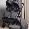 Beemoo Søskendevogne-Pro Twin 2 Søskendevogn inkl. Liggedel, Mocha Grey