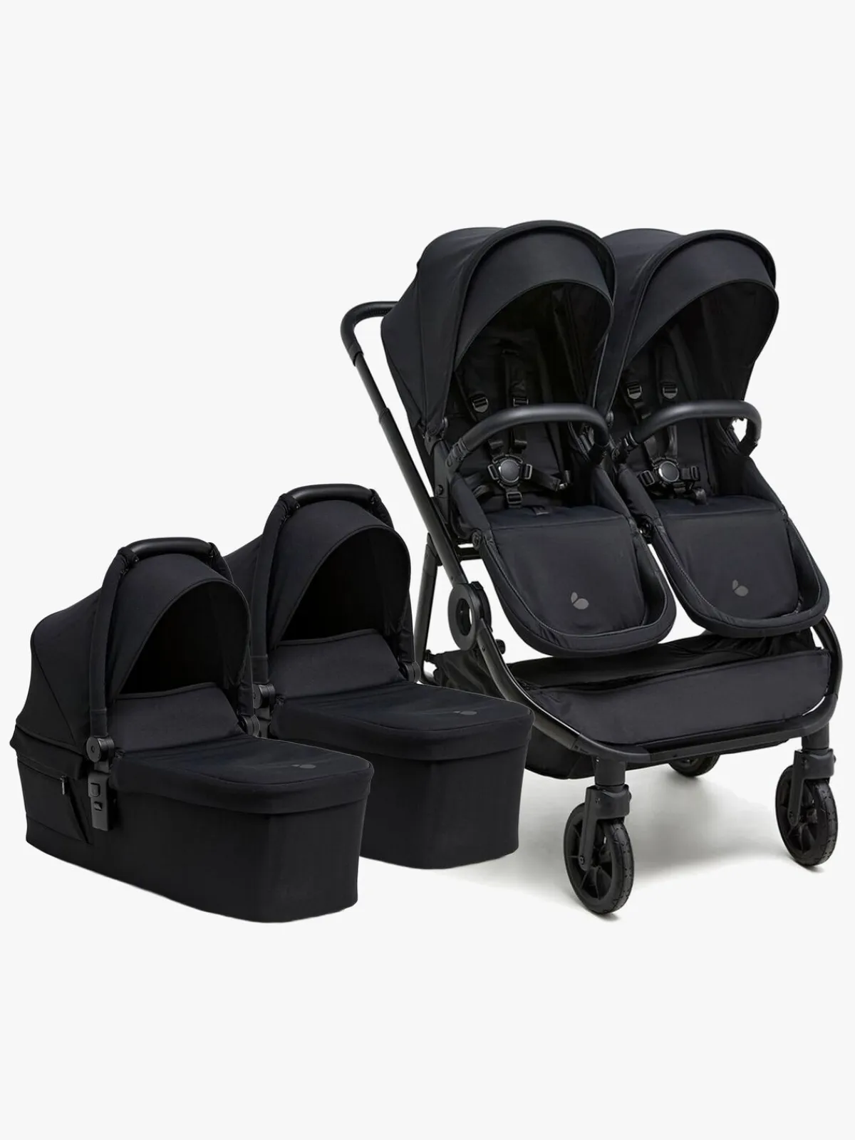 Beemoo Vognpakker-Pro Twin 2 Tvillingevogn, Coffee Black