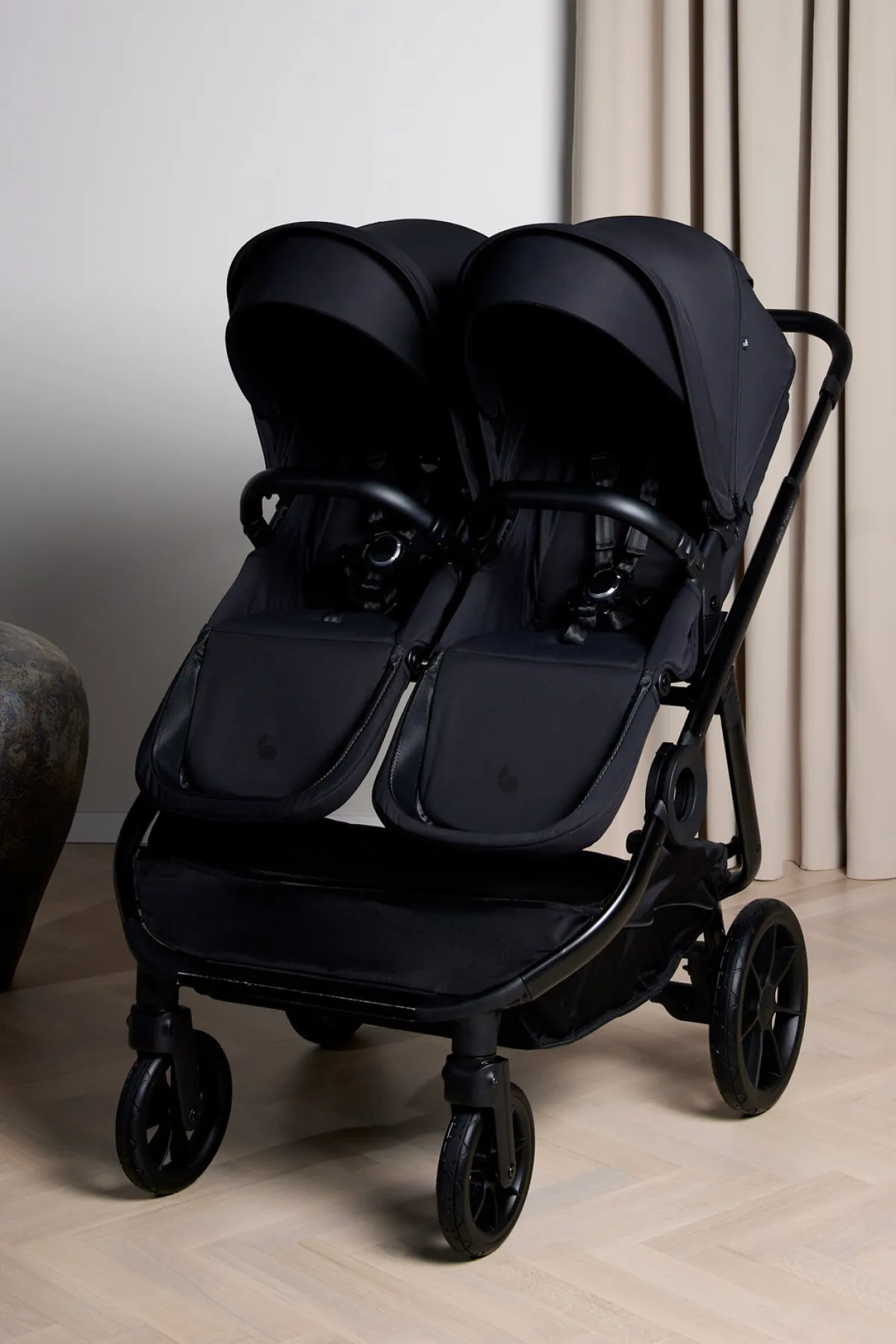 Beemoo Vognpakker-Pro Twin 2 Tvillingevogn, Coffee Black