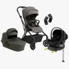 Vognpakker|Beemoo Pro Twist Duovogn inkl. Route Autostol Baby & Base, Mocha Grey/Black Stone