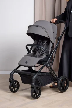 Beemoo Pro Twist Duovogn inkl. Route Autostol Baby & Base, Mocha Grey/Mineral Grey