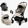Vognpakker|Beemoo Pro Twist Duovogn Inkl. Route Autostol Baby & Base, Latte Beige/Mineral Grey