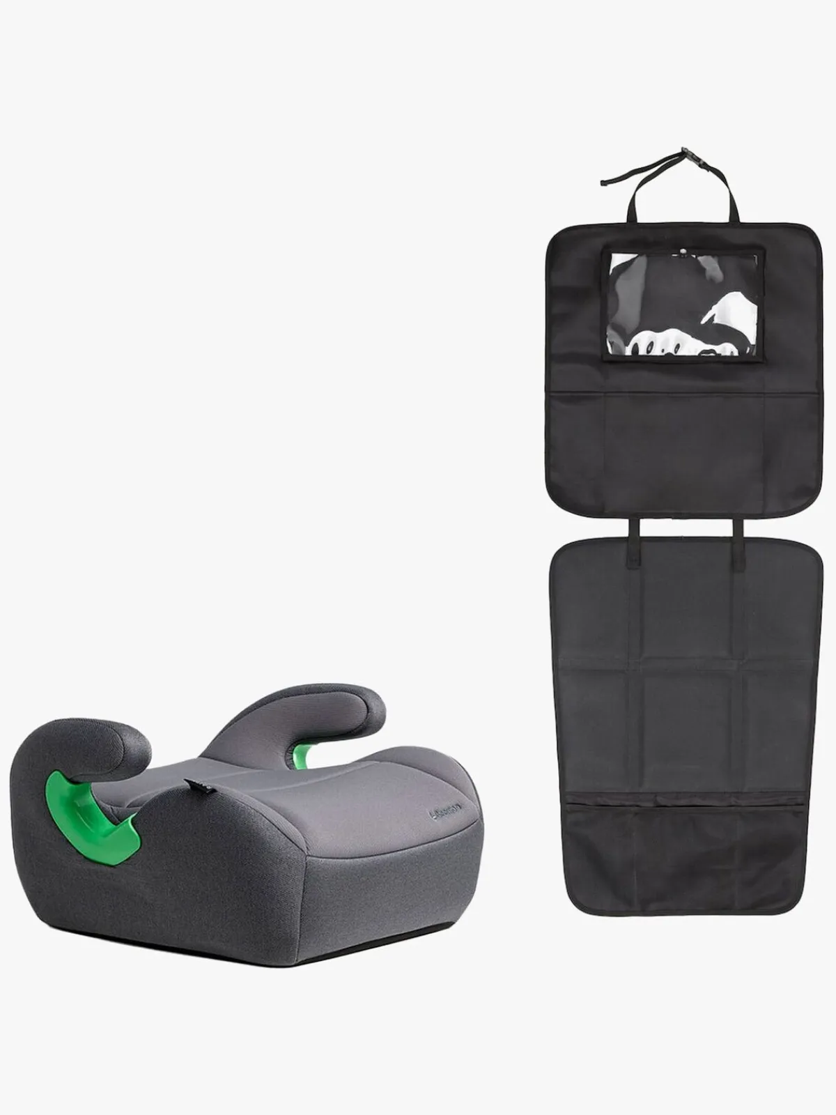 Beemoo Raise 2 i-Size Selepude inkl. 3-i-1 Sædebeskytter, Mineral Grey/Black