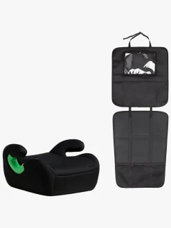 Beemoo Raise 2 i-Size Selepude inkl.  3-i-1 Sædebeskytter, Black Stone/Black