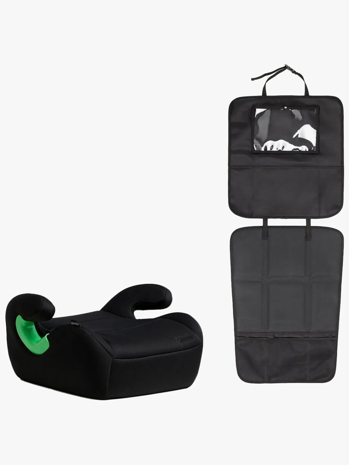 Beemoo Raise 2 i-Size Selepude inkl. 3-i-1 Sædebeskytter, Black Stone/Black