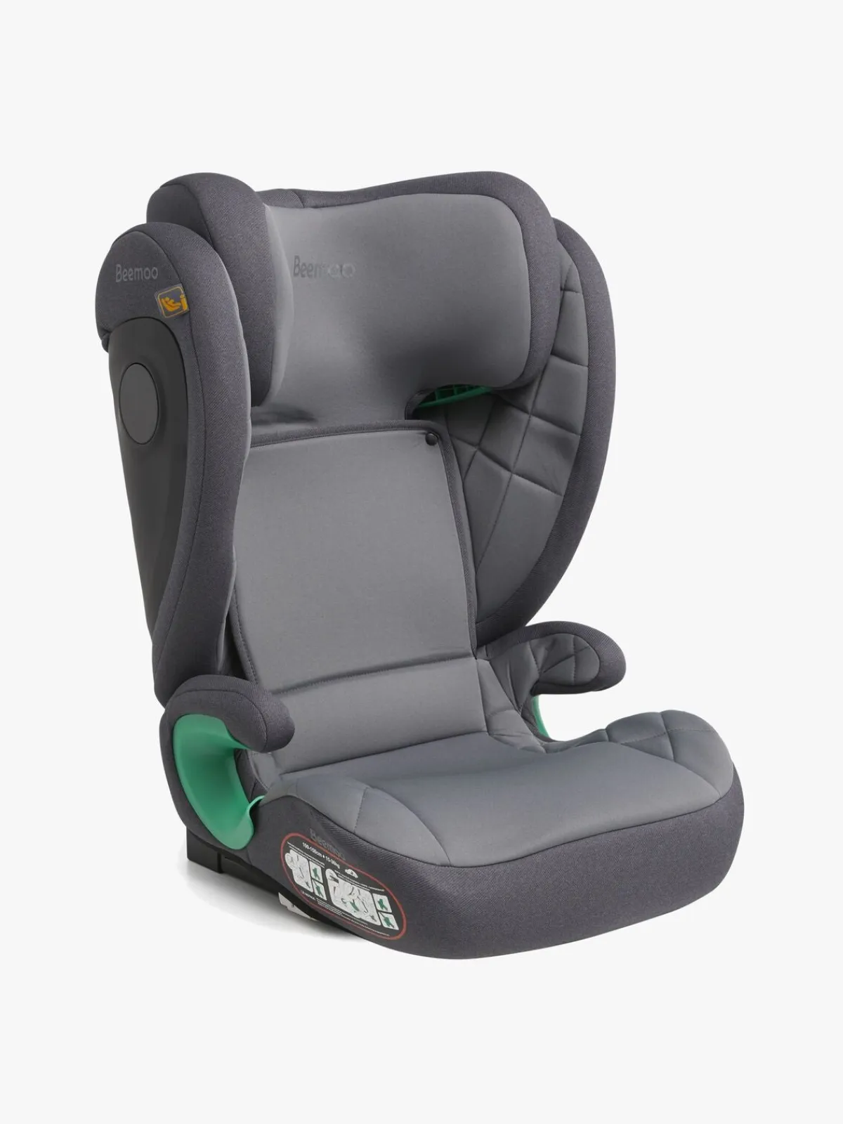 Beemoo Autostolspakker-Range i-Size Autostol Inkl. Smart Organizer, Mineral Grey