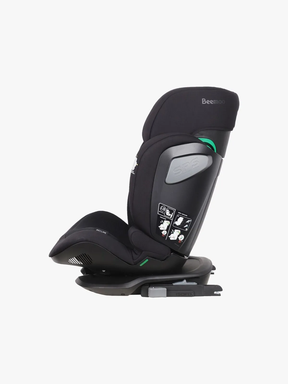 Beemoo Autostole 15-36 Kg-Recline i-Size Autostol, Black Mesh