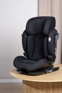 Autostole 15-36 Kg|Autostolspakker|Beemoo Recline i-Size Autostol inkl. 3-i-1 Sædebeskytter, Black Mesh