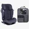 Beemoo Recline i-Size Autostol inkl. Deluxe Sædebeskytter med Opbevaring, Anthracite