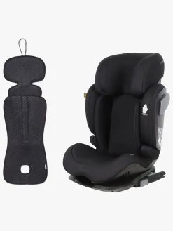 Beemoo Recline i-Size Autostol inkl. Ventilerende Hynde, Black Mesh/Antracit