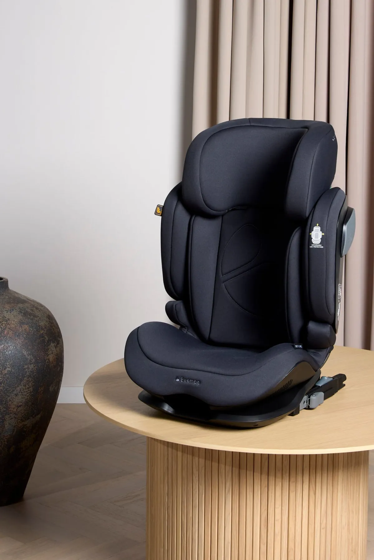Autostolspakker|Beemoo Recline i-Size Autostol inkl. Ventilerende Hynde, Anthracite/Grey