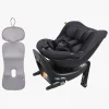 Beemoo Autostolspakker-Reverse i-Size Bagudvendt Autostol inkl. Ventilerende Hynde, Black Stone/Grey