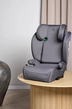 Autostole 15-36 Kg|Beemoo Ride i-Size Autostol ISOFIX, Mineral Grey Grå